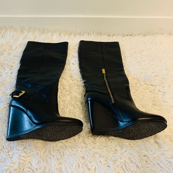 NEW w/out tags Coach Dorothy Wedge Riding Boots - Picture 3 of 17